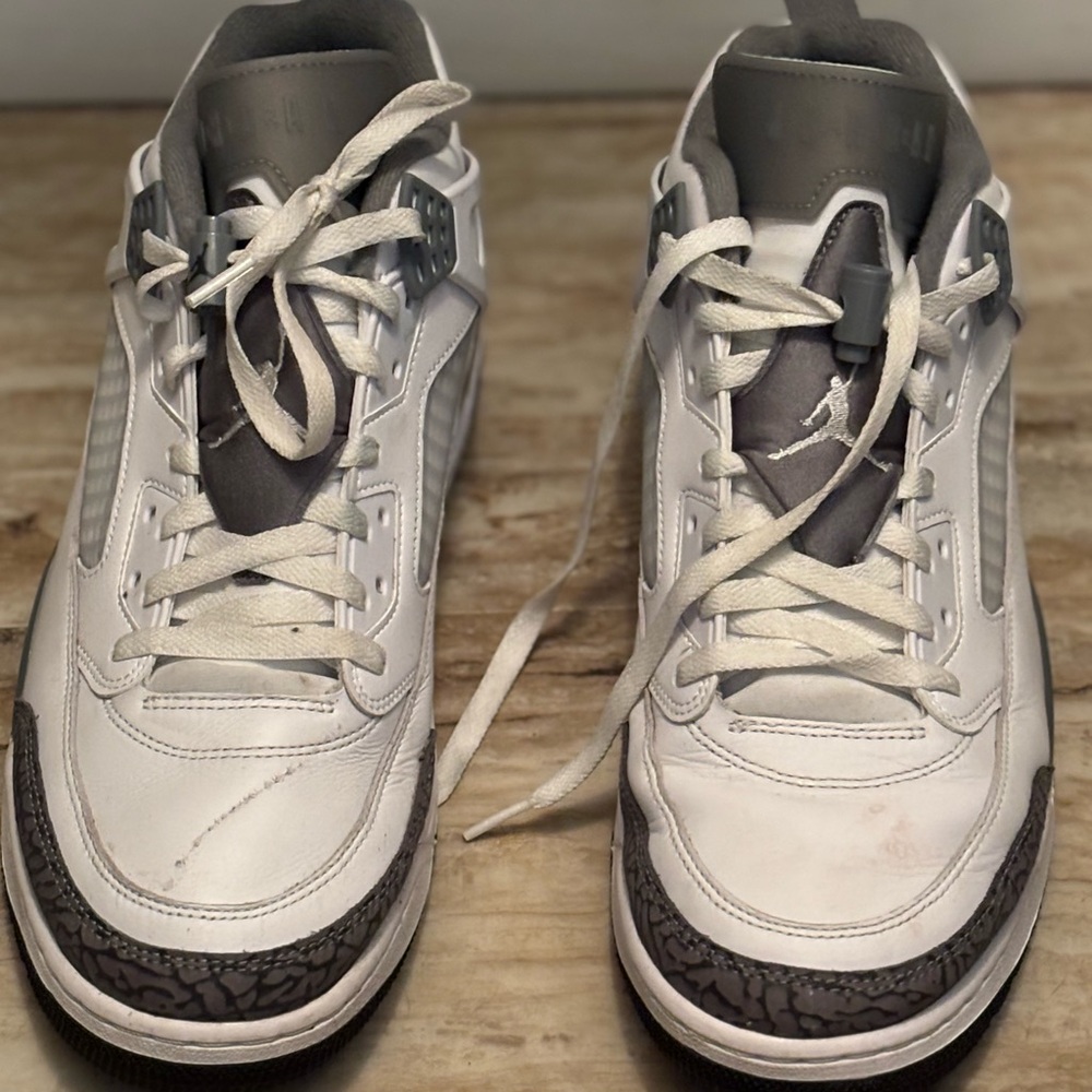 Jordan White and Gray Sneakers